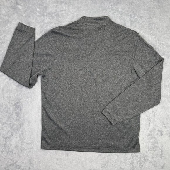 Bolle Golf 1/4 Zip Shirt Mens Large L Gray Thermal Long Sleeve Pullover Sweater - Picture 4 of 10